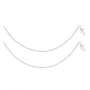 Taraash silver anklets women