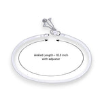 Load image into Gallery viewer, 925 Sterling Silver Plain Chain with Charm Single Anklet for Women
