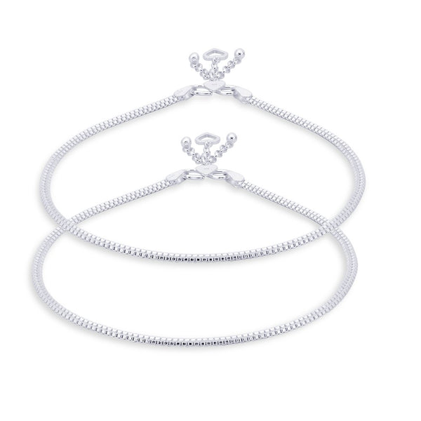 Taraash anklet for women in silver
