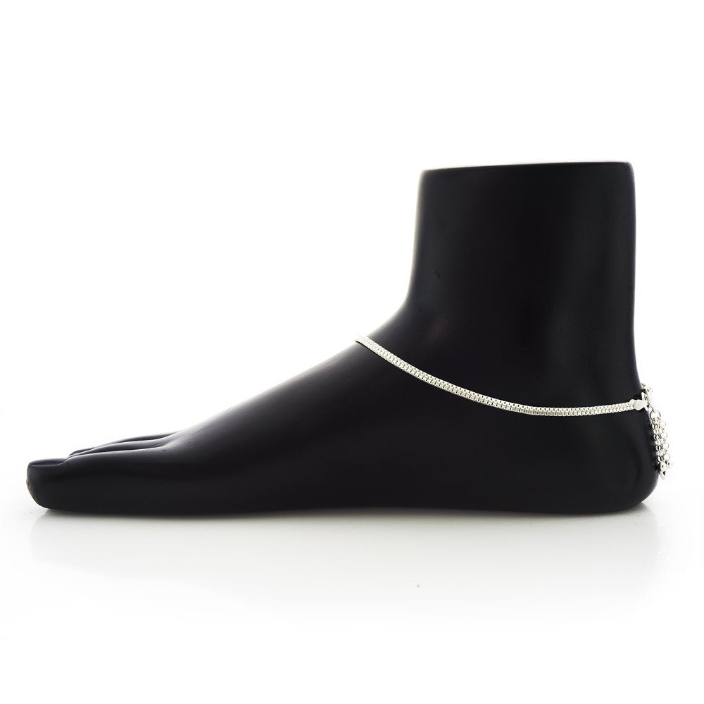 Taraash silver anklet