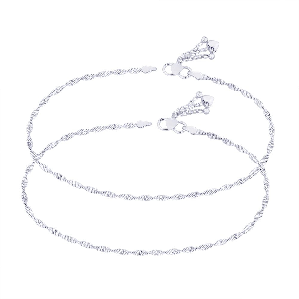 Taraash anklet silver for women