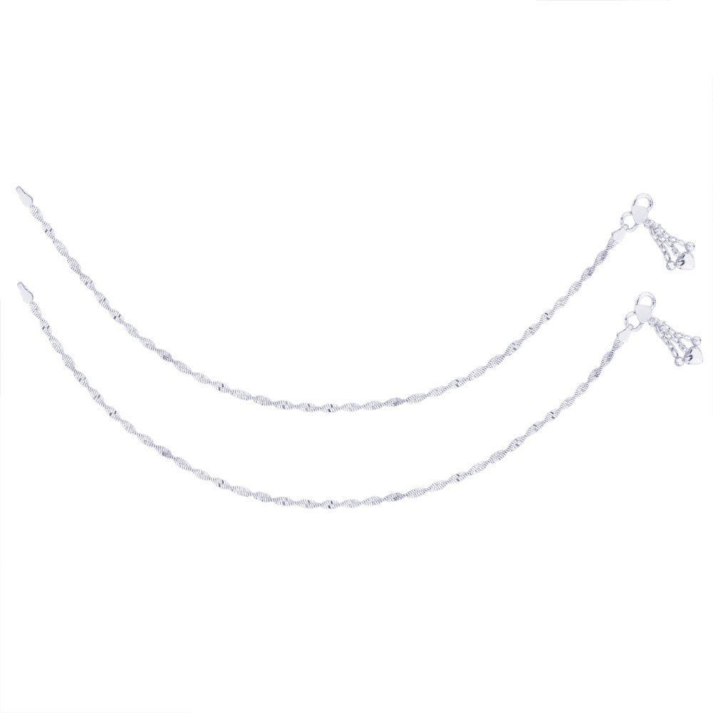 Taraash 92.5 silver anklets for women