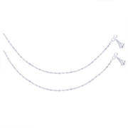 Taraash 92.5 silver anklets for women