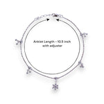 Load image into Gallery viewer, 925 Sterling Silver Floral Charm Beaded Anklet for Women