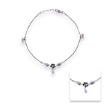 Load image into Gallery viewer, 925 Sterling Silver Floral Charm Beaded Anklet for Women
