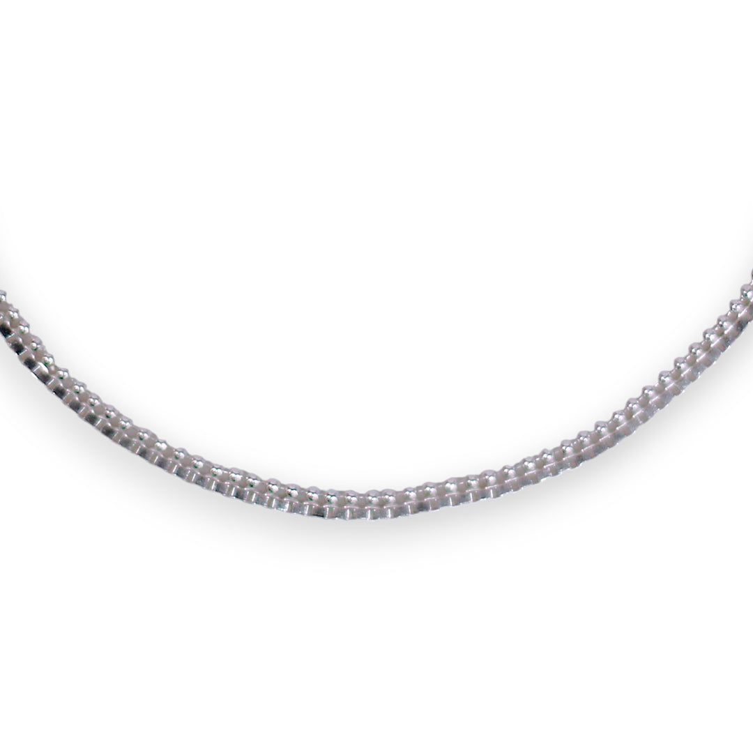 925 Sterling Silver Box Design with Star & Beads Anklet For women