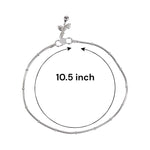 Load image into Gallery viewer, 925 Sterling Silver Fancy Plain Chain With Beads Anklet for Women
