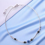 Load image into Gallery viewer, 925 Sterling Silver Evil Eye Chain Single Anklets for Women
