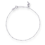 Load image into Gallery viewer, 925 Sterling Silver Beaded Heron Bird Charm Single Chain Anklets for Women
