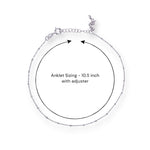 Load image into Gallery viewer, 925 Sterling Silver Beaded Heron Bird Charm Single Chain Anklets for Women
