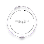 Load image into Gallery viewer, 925 Sterling Silver Sea Shell Baby Pink Beaded Single Chain Anklets for Women
