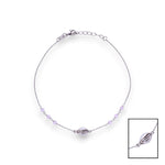 Load image into Gallery viewer, 925 Sterling Silver Sea Shell Baby Pink Beaded Chain Anklets for Women
