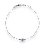 Load image into Gallery viewer, 925 Sterling Silver Sea Shell Baby Pink Beaded Chain Anklets for Women
