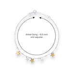 Load image into Gallery viewer, 925 Sterling Silver Star Gold &amp; Silver Anklet for Women

