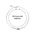 Load image into Gallery viewer, 925 Sterling Silver Evil Eye Beaded Chain Single Anklet for Women
