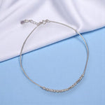 Load image into Gallery viewer, 925 Sterling Silver Multi Beaded Chain Single Anklet for Women
