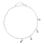 Load image into Gallery viewer, 925 Sterling Silver Beaded Single Anklet for Women
