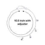 Load image into Gallery viewer, 925 Sterling Silver Beaded Single Anklet for Women
