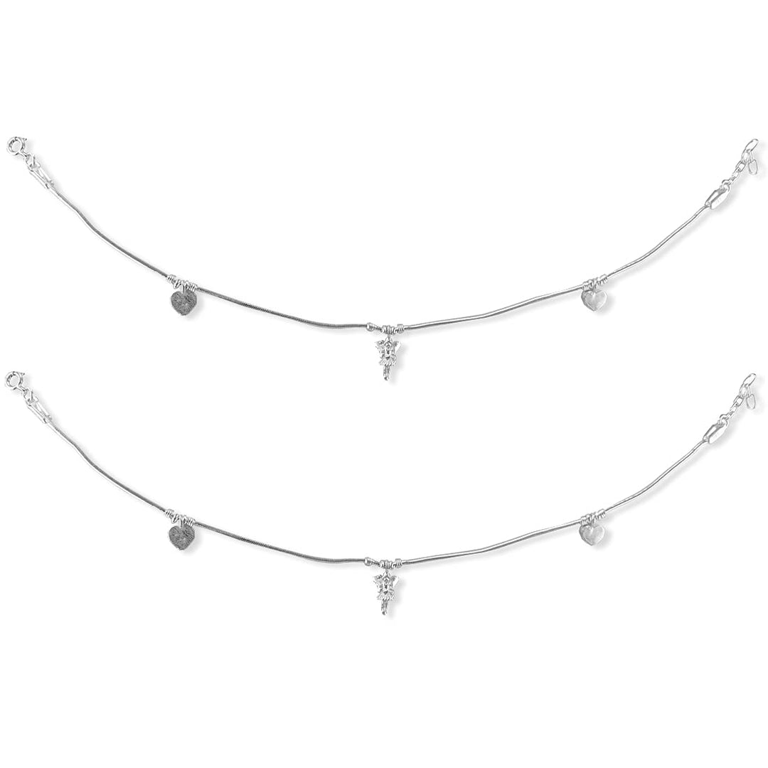 Taraash silver anklet women stylish