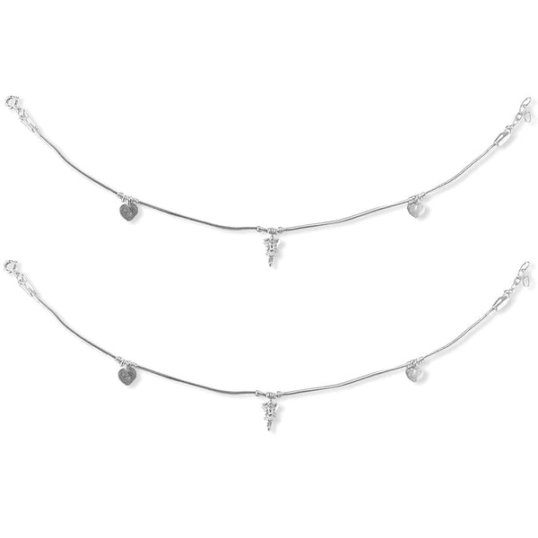 Taraash silver anklet women stylish