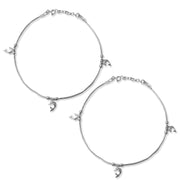 Taraash silver anklets for women pure silver