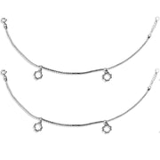 Taraash sterling silver anklet