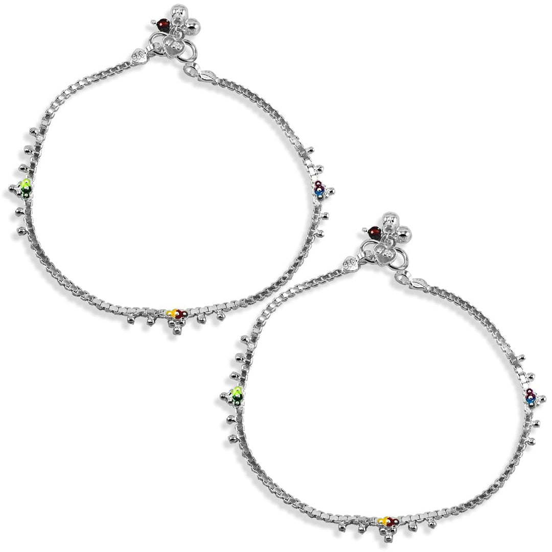 Taraash anklets for women traditional silver