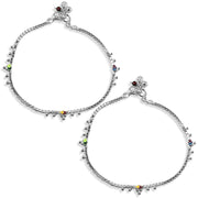 Taraash anklets for women traditional silver