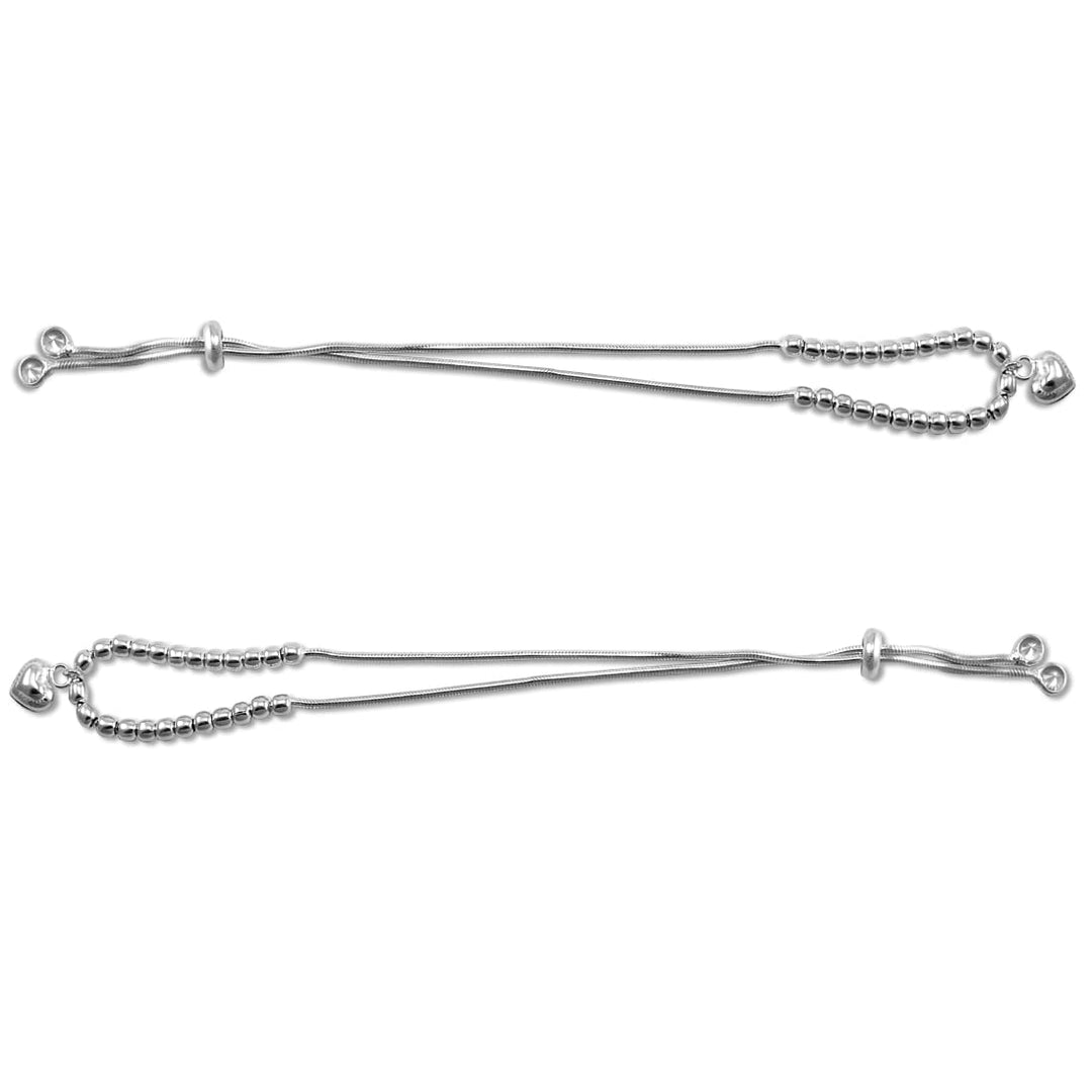 Taraash 92.5 silver anklets for women