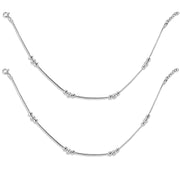 Taraash silver anklets for women pure silver