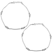 Taraash silver anklet