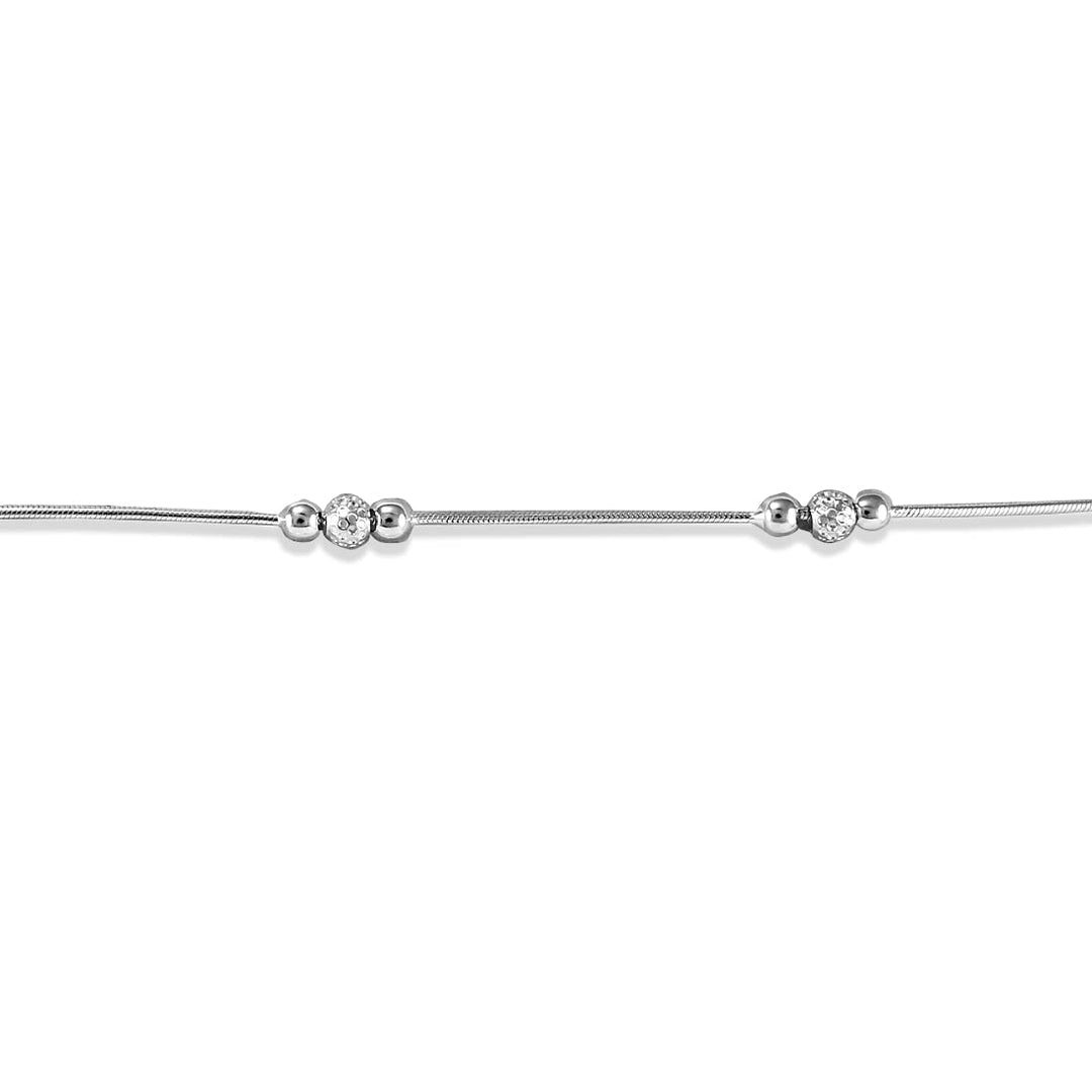Taraash silver anklet