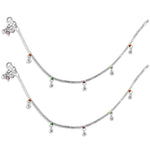 Load image into Gallery viewer, Taraash 925 Sterling Silver Single Ghungroo Anklets For Women