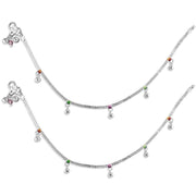 Taraash 925 Sterling Silver Single Ghungroo Anklets For Women