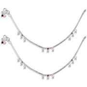 Taraash silver anklets women