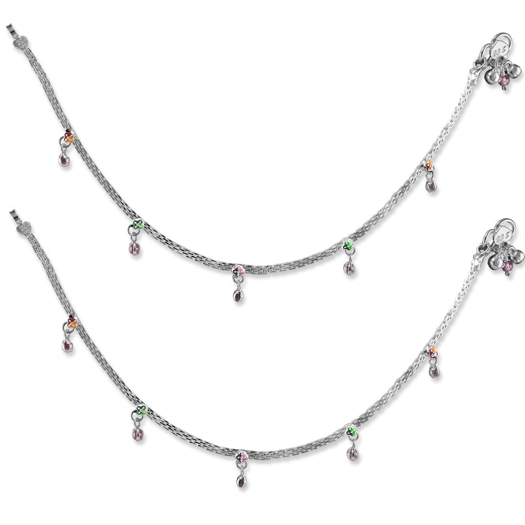 Taraash anklet women stylish silver