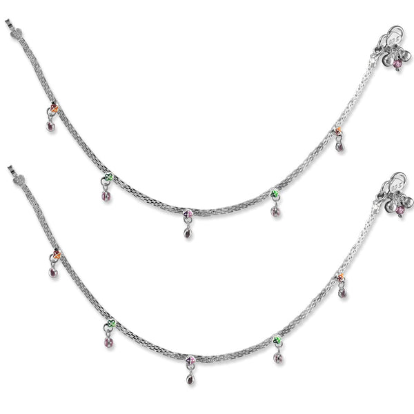 Taraash anklet women stylish silver