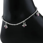 Load image into Gallery viewer, Taraash 925 Sterling Silver CZ Chain Anklet For Women