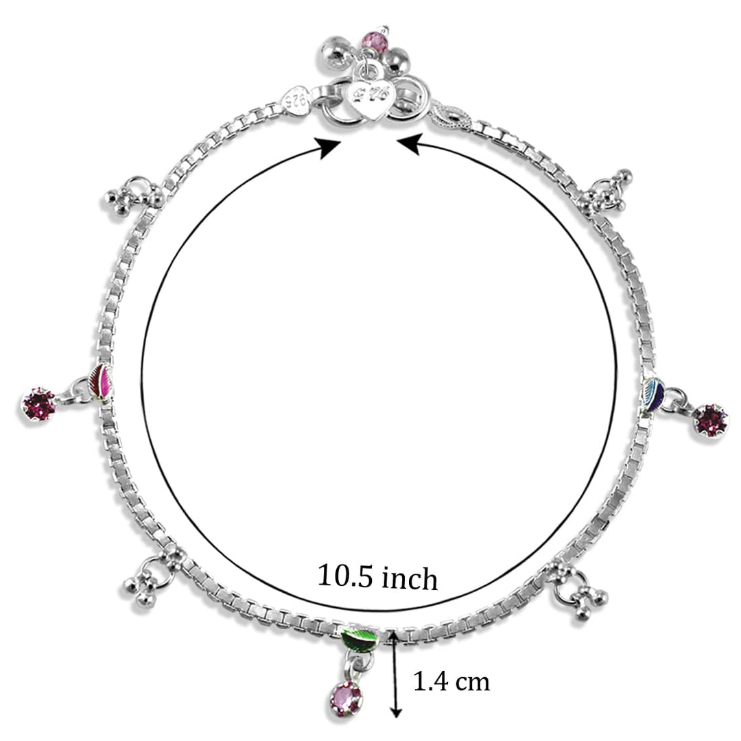 Taraash anklets for women of silver