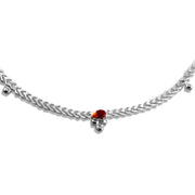 Taraash 925 Sterling Silver Beads Anklets For Women