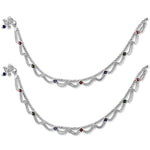 Load image into Gallery viewer, Taraash silver anklets for women pure silver