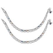 Taraash silver paayal