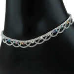 Load image into Gallery viewer, Taraash silver anklets for women pure silver
