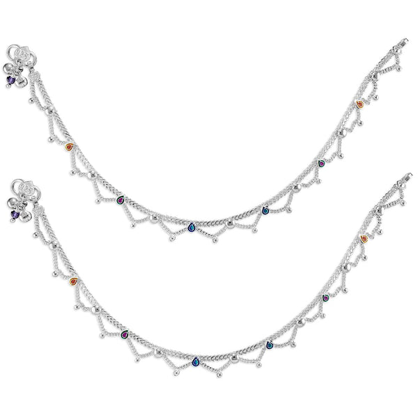 Taraash anklet silver for women
