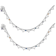 Taraash anklet silver for women