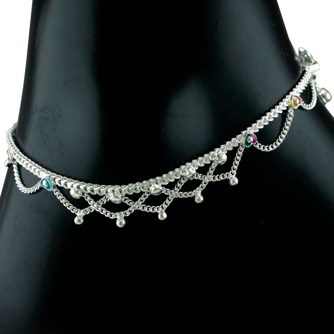 Taraash anklet women silver