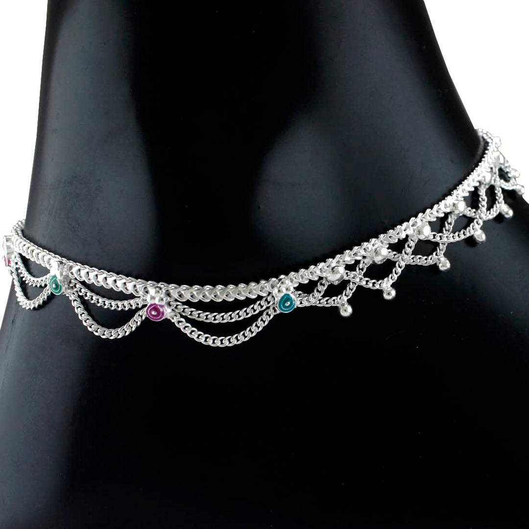 Taraash anklet for women silver