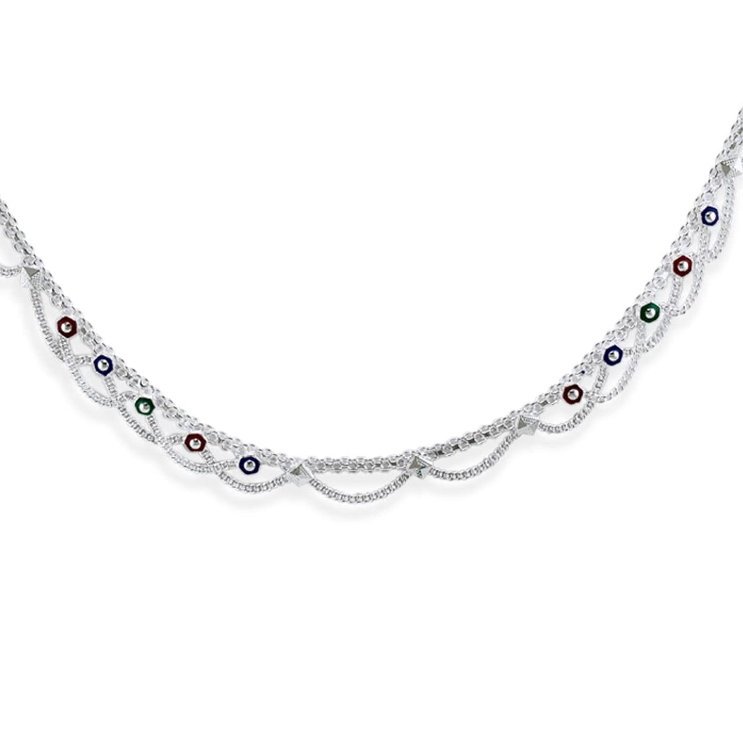 Taraash pure silver payal for women