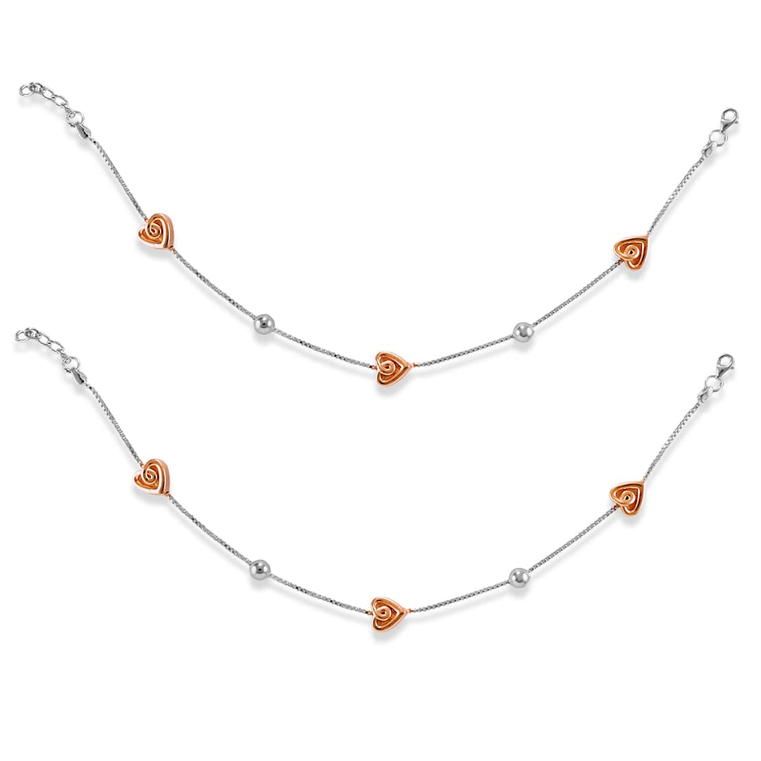 Taraash anklets for silver