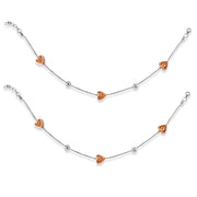 Taraash anklets for silver